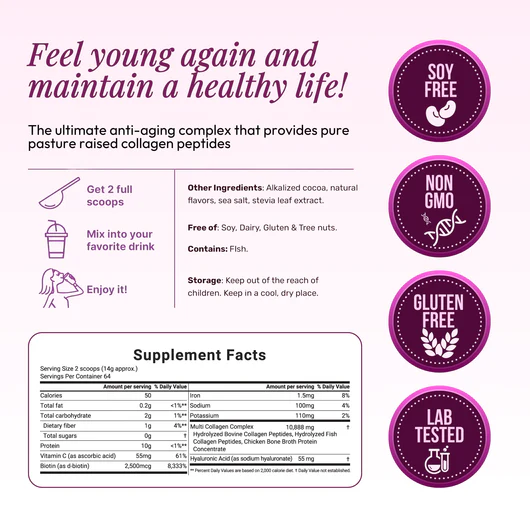 Multi Collagen Peptides - 5 Types in 1